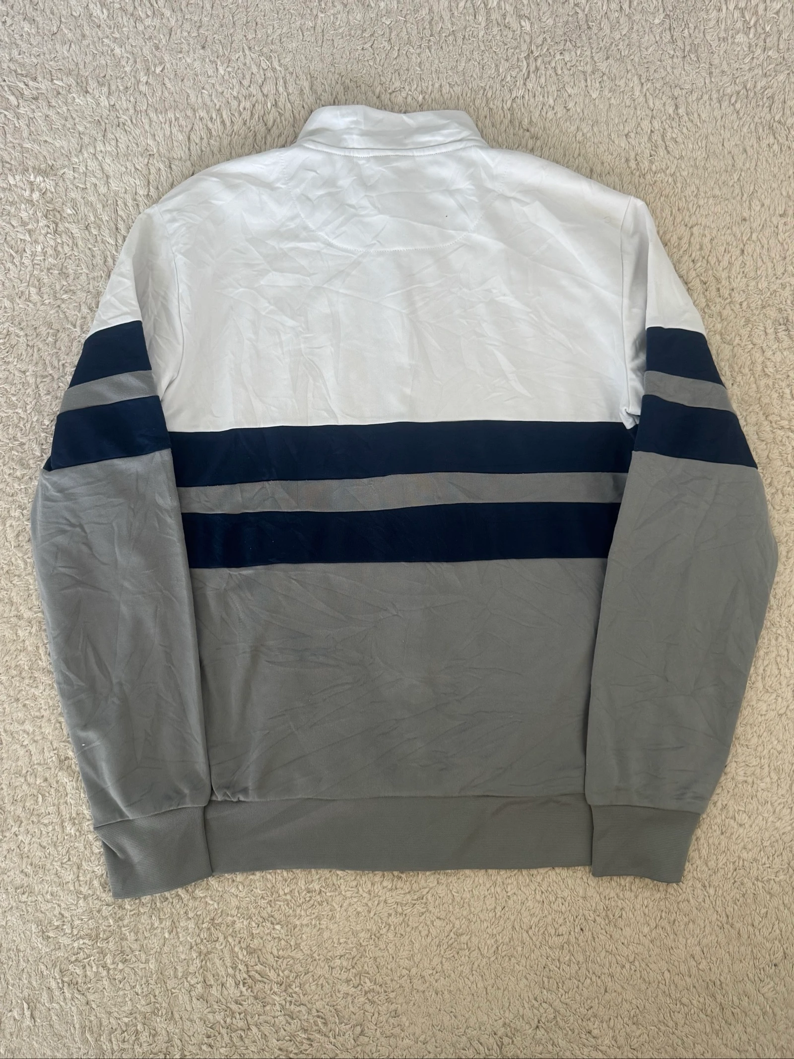 Ellesse Heritage Track Jacket Full Zip White Grey Vintage Y2K Sportswear Men M – photo 7